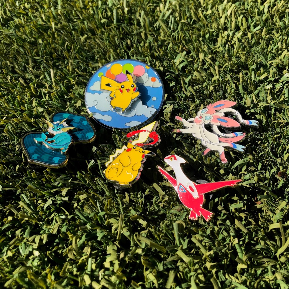 Pokemon Collection Enamel Pins Lot of 5